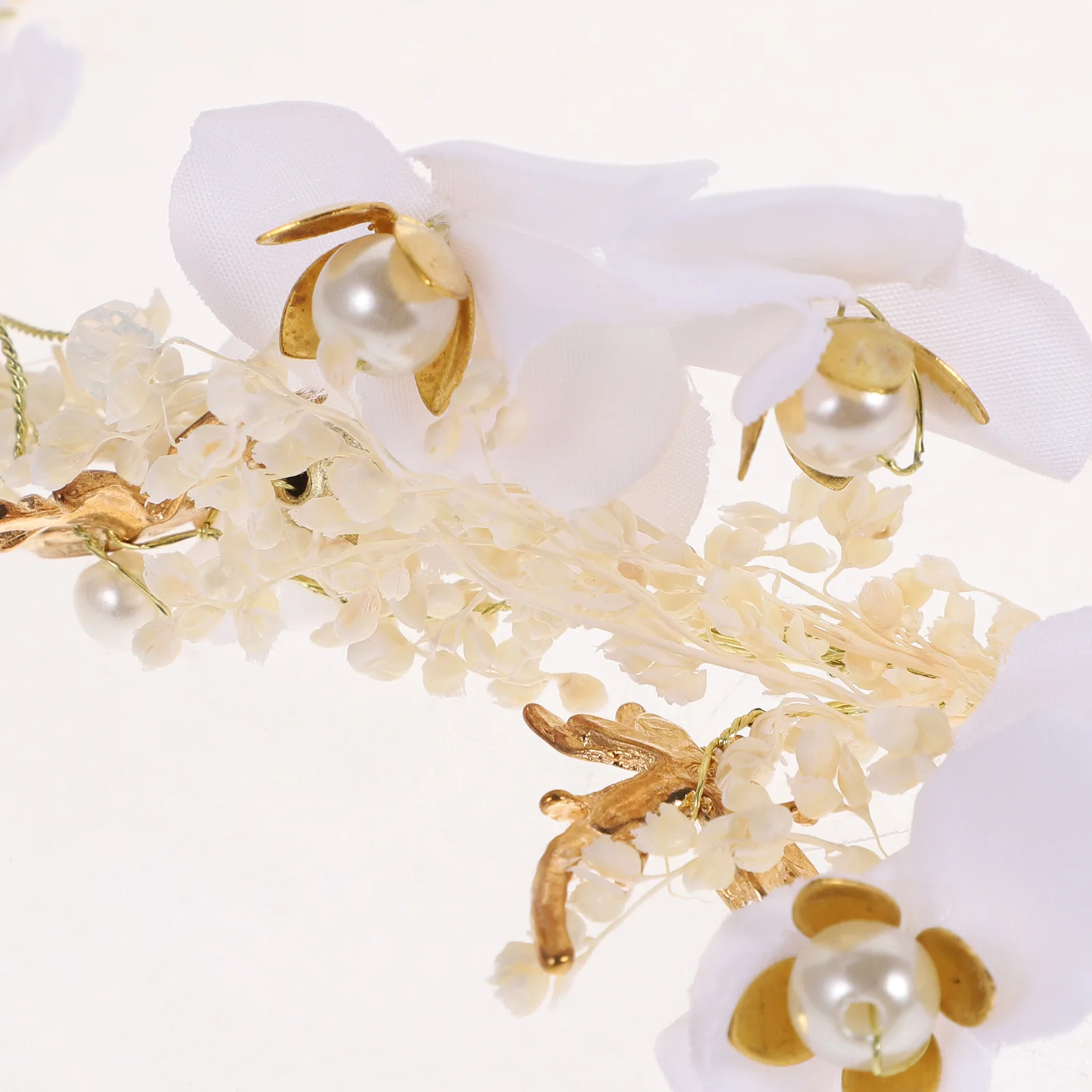 

Bridal Headband Wedding Accessories Dried Flowers Vintage Hair Band Bride Headpiece Elegant Design For Bridal Party Prom