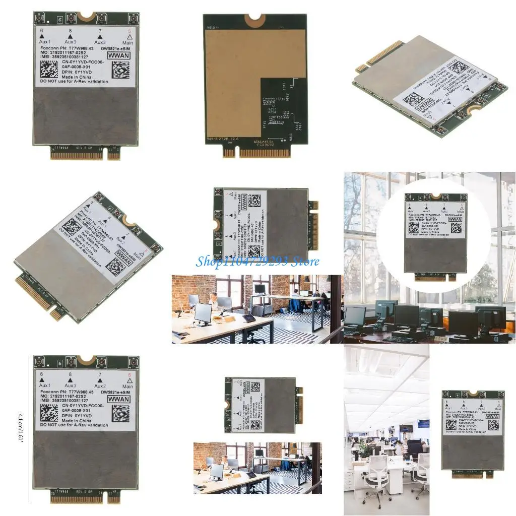 

Y2GD T77W968 DW5821e LTE Cat16 GNSS WWAN Card Module for Latitude 5420 5424 7424