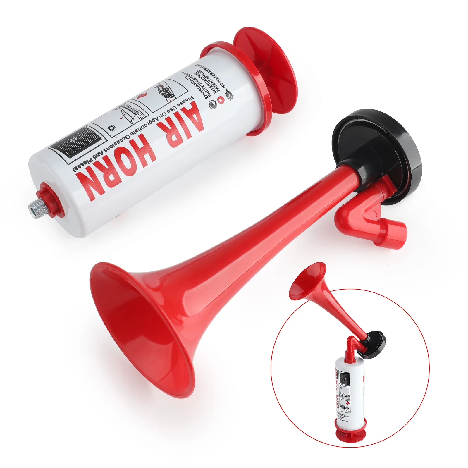 Handheld Air Horn Portable Air Pump Air Horn For Party Accessories Security Emergency Air Horns Fire Alarm Horn