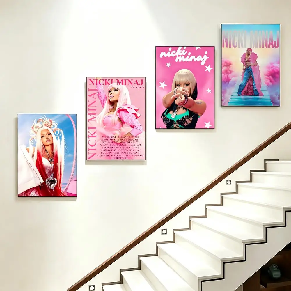 music Nicki Minaj Poster Poster HD  Printing Soothing and Cream Style Home Decor for the Living Room cafes Gift Giving
