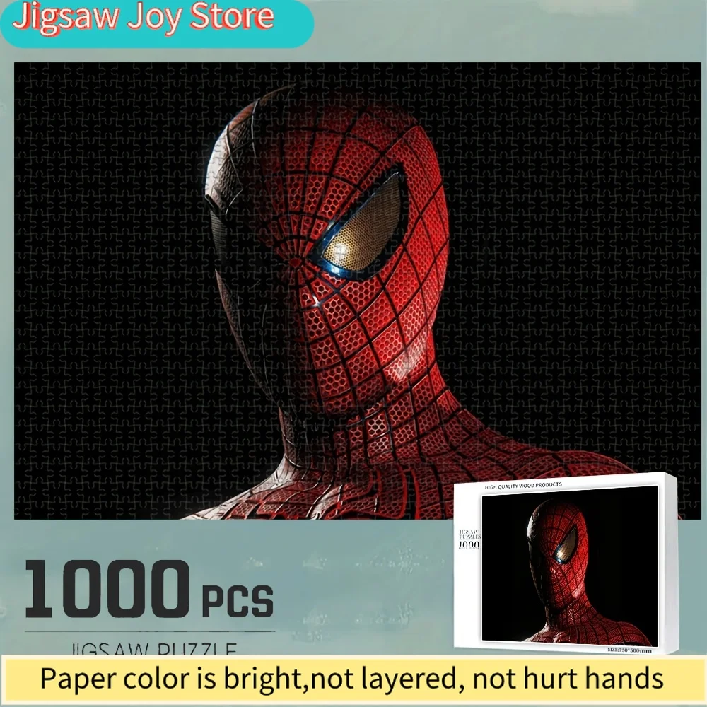 

Authorized Marvel, Themed Around The Classic Spider- Comic Movie Character, Jigsaw Puzzle, Suitable for Office Desktop, a Fu