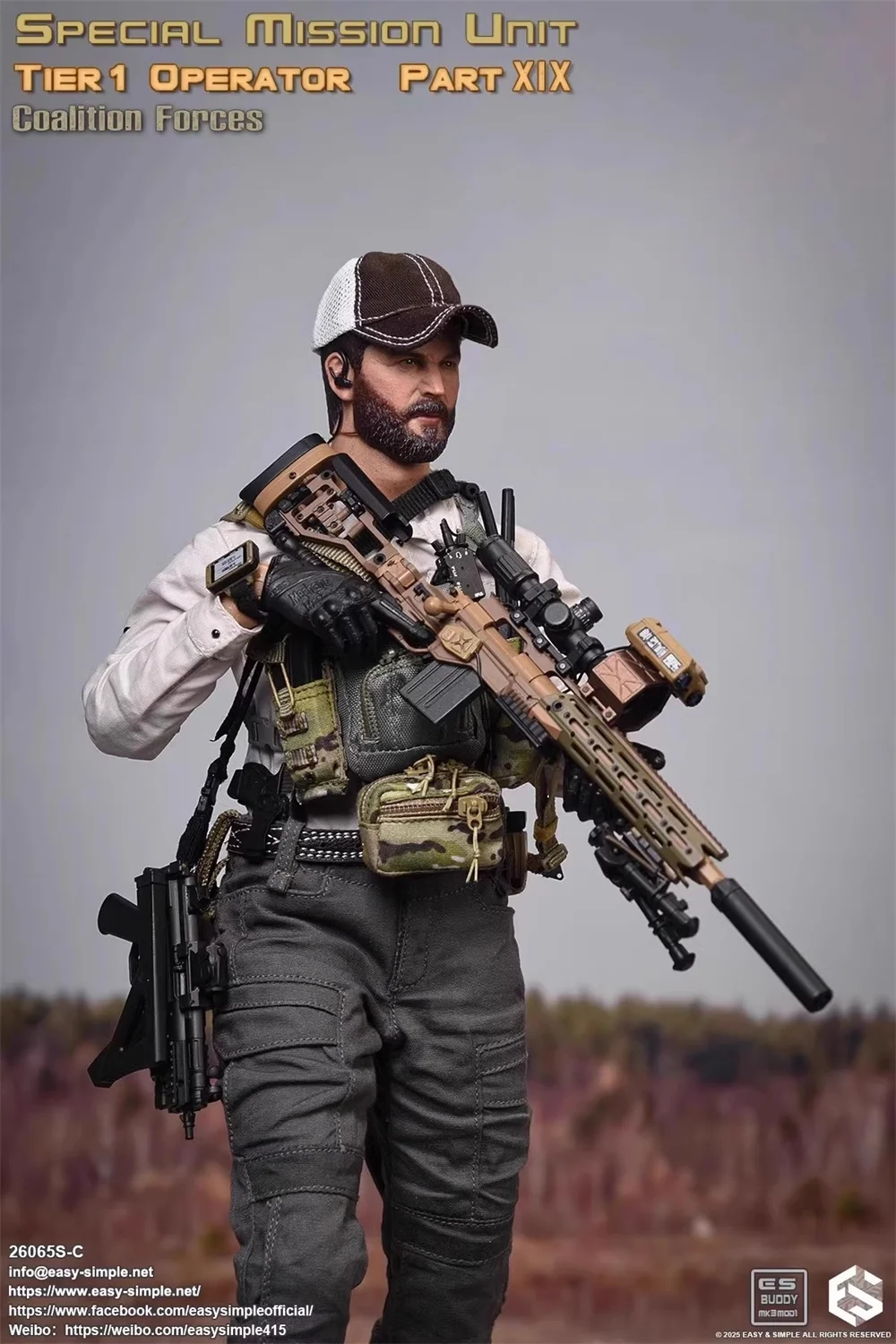 

1/6 EASY&SIMPLE ES 26065S-C 26065SC US. Mission Operation Unit Part XIX Sniper Full Set Moveable Action Figure Collect