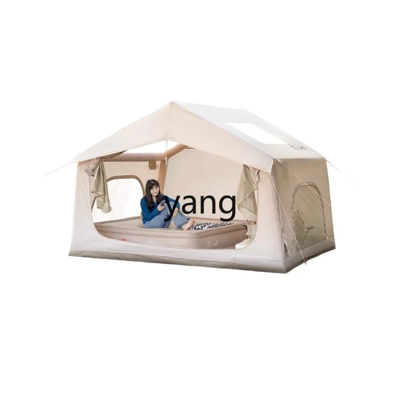 

Zjj8 flat vinyl automatic inflatable tent outdoor camping rainproof thickened camping overnight full set of equipment