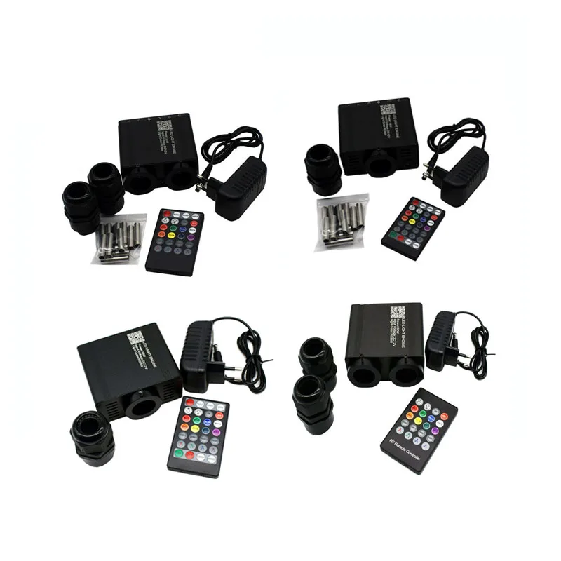 

1X Высококачественный светодиодный оптоволоконный светильник APP Music Control 16W 32W RGBW Светодиодный светильник Двигатель 6W Meteor LED Волоконно-оптический двигатель 2 в 1