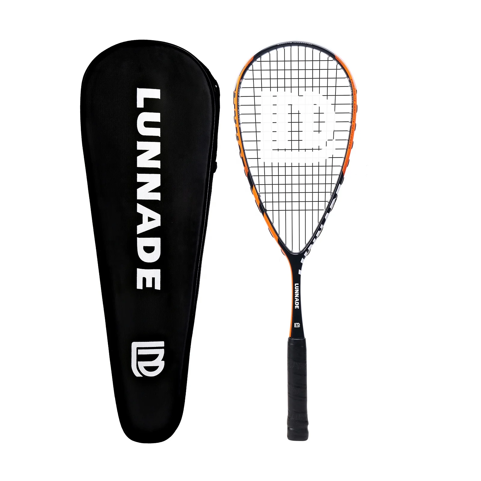 

Squash Racket Composited Carbon With Strung&Grip 50-55Lbs Both Offense Defense Types for Professional Player