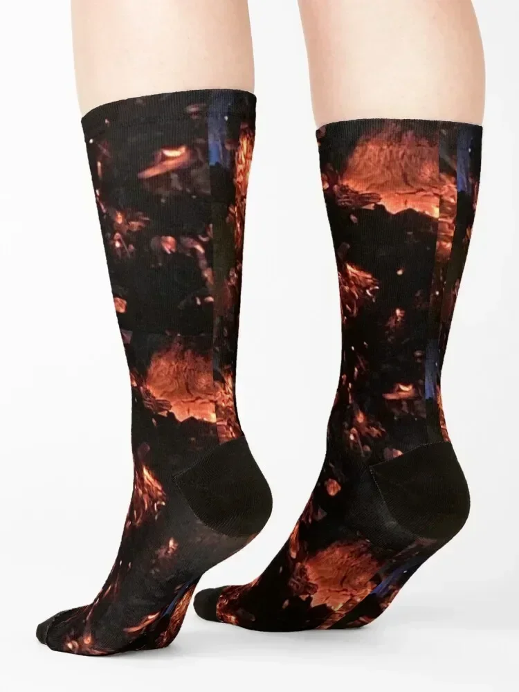 Smoldering Fire Calcetines niños cálidos calcetines de invierno Mujer Hombre