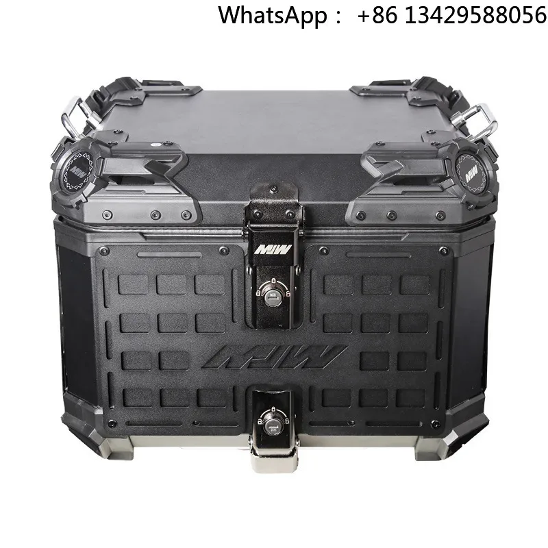 Factory Hot Selling 55L 45L Motorcycle Trunk Rear Lage Top Case Tool Box Storage Topcase Toolbox Tail Travel Topbox Aluminum Wat
