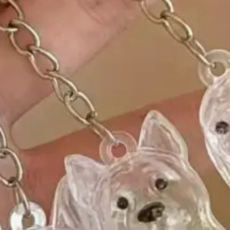 Cute Dog Hair Storage Keychain Transparent Pet Fur Keepsake Capsule Bag Pendant Decor Souvenir Collection Gift Memorial Jewelry