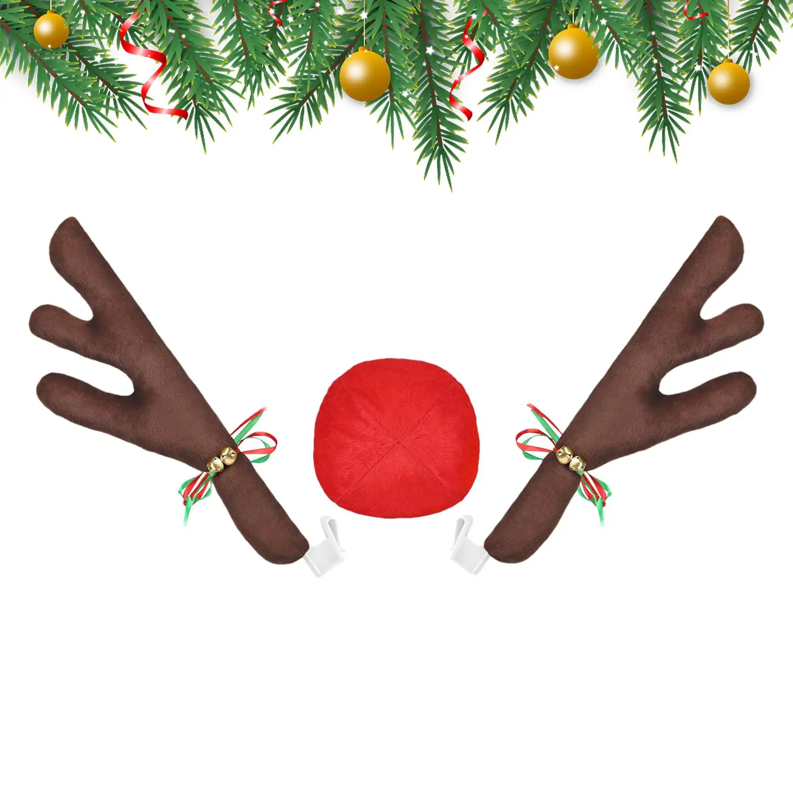 

Car Reindeer Antlers Vehicles Deer Decor For Holiday Plush Car Holiday Antler Decor For Reindeer Theme Party Christmas Golf