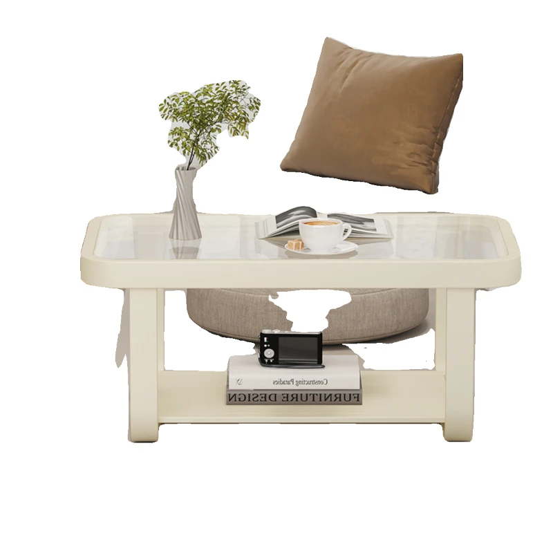 

European glass bay window table, small table, coffee table, tatami square corner table, bedroom, low table, simple and modern ka