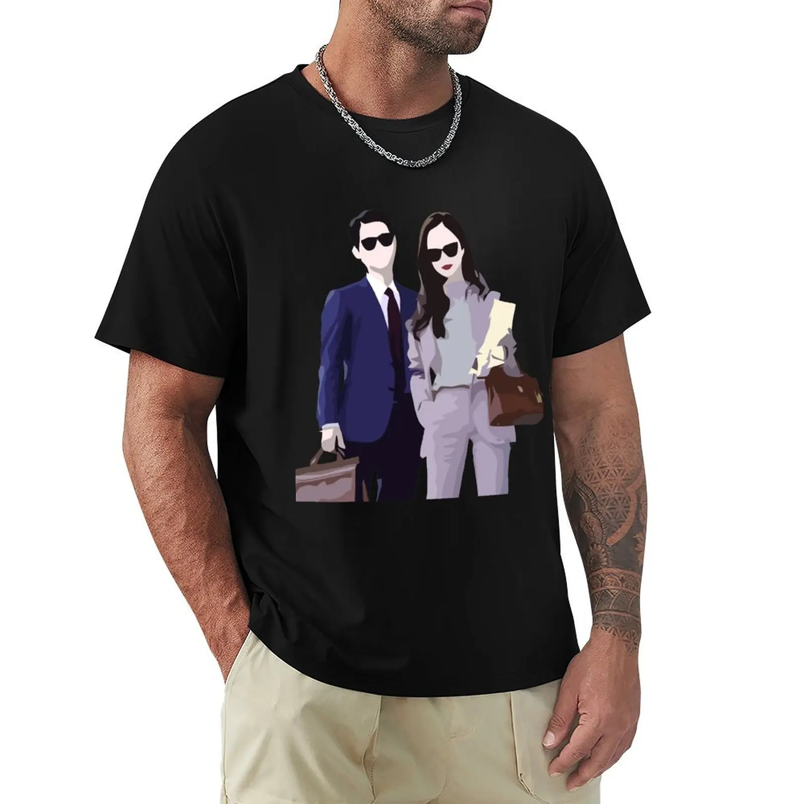 Vincenzo kdrama Song Joong ki and Jeon Yeo been T-Shirt Streetwear Print Tee Shirt