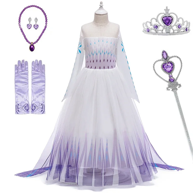 Ragazze principessa biancaneve vestire per bambini costumi con maniche a sbuffo con mantello lungo festa per bambini compleanno abito fantasia 3-10 anni