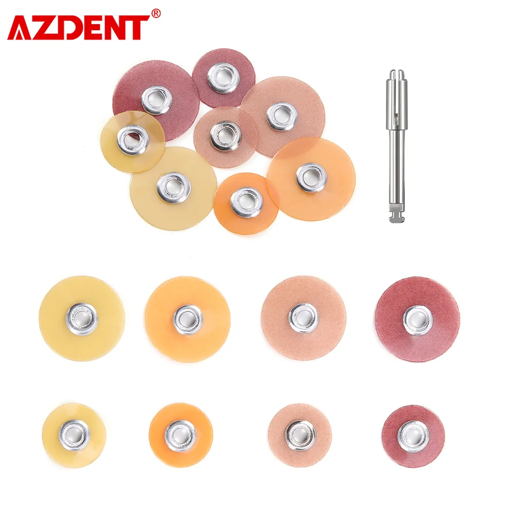 100pcs AZDENT Dental Finishing and Polishing Discs Dentistry Polisher for Composites Ceramics and Glass Ionomer Restorations