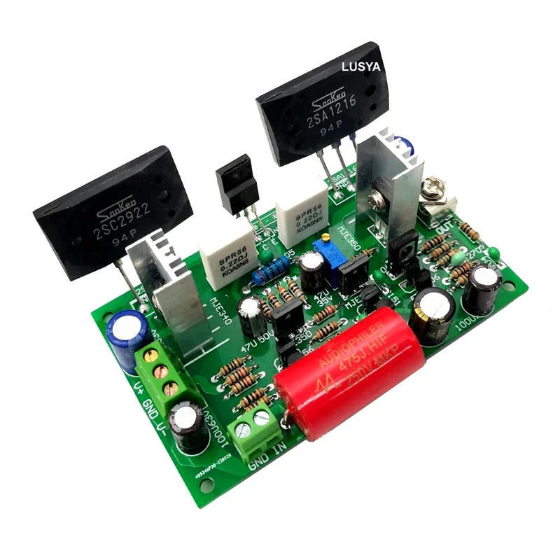 DLHiFi 산켄 대용량 전류 필드 효과 스테레오 클래스 이산 전력 증폭기 보드, 2SC2922, 2SA1216