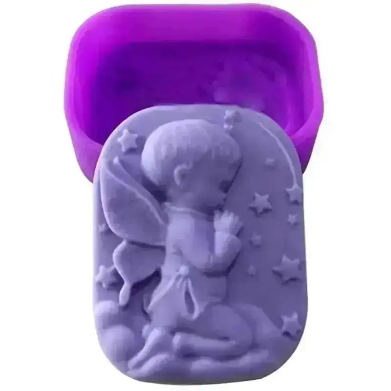 

Creative Prayer Little Angel Shaped Silicone Mold Cake Soap Handmade Decoration DIY Resin Mold Home Kitchen Baking Products