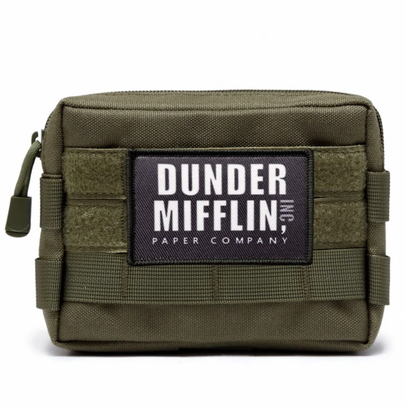 Parche estampado DONDER MIFFLIN, insignia de moral táctica militar con gancho y bucle, pegatina decorativa para mochila, parches para brazalete para ropa - imagen 5