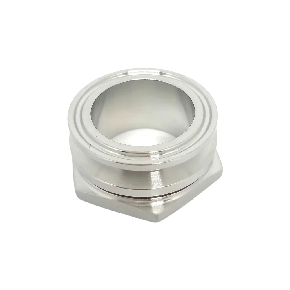 Weldless Bulkhead Fitting 1.5" 2" TC 304 Stainless Steel Sanitary Tri Clamp Homebrew Kettle Water Tank Aquarium Pipe Connector