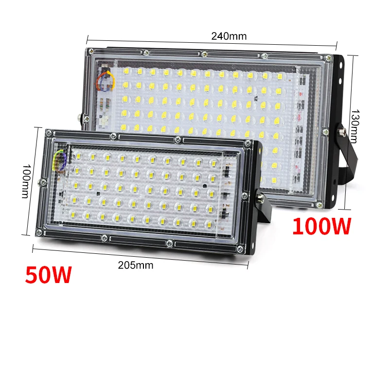 Imagem -03 - Impermeável Led Flood Light Outdoor Floodlight Reflector Street Lamp Wall Flood Lights Ip65 ac 220v 50w 100w 150w