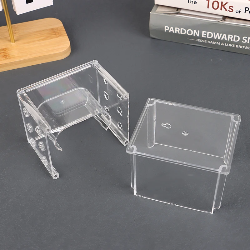 Horloge Beschermende Display Box Plastic Stand Rack Algemene Showcase Plank Rack Draagbare Horloge Opbergdoos Case Sieraden Stand Box