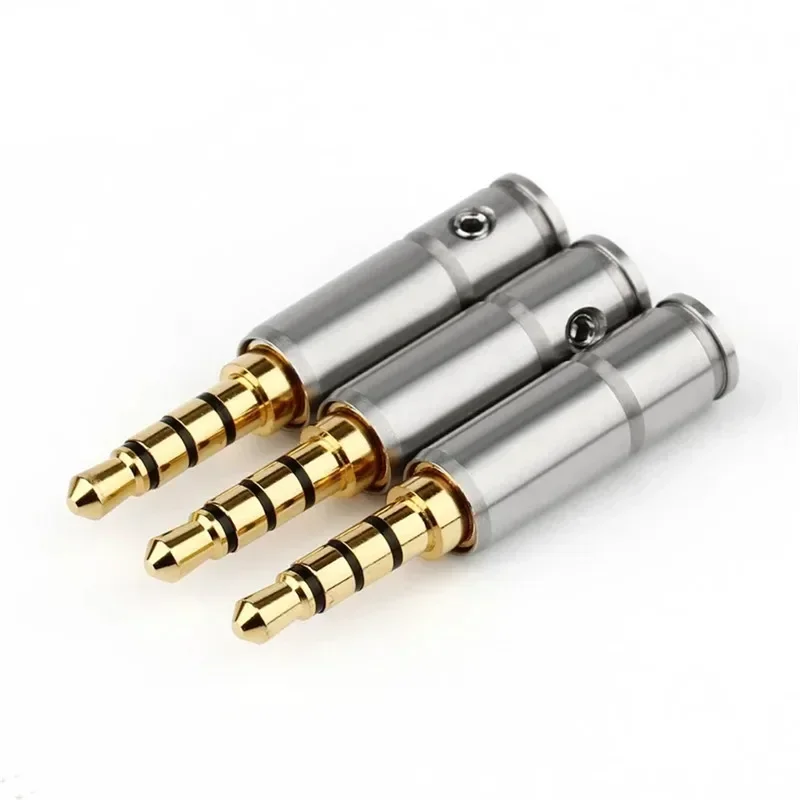3.5 mm Jack 3 4 Pole Headphone Plug Consumer 3.5mm Audio Conector Electronics 38mm Length For 4.2mm Earphone Wire Connector
