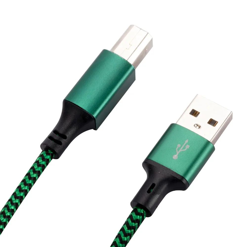 USB 2.0 USB 2.0 A إلى B كابل الطابعة A إلى B اتصال البيانات USB 2.0 كابل بيانات الطابعة الطباعة منفذ مربع عالمي #3