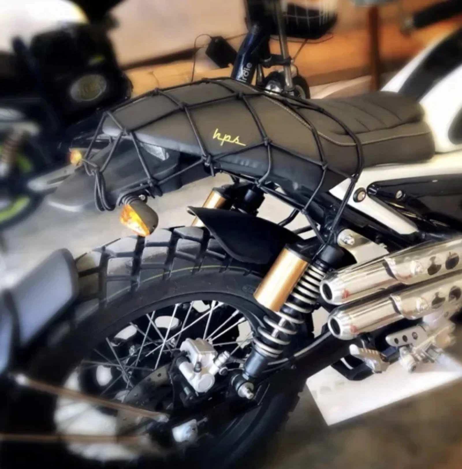 1x Motorcycle Luggage Net Helmet Mesh Fuel Tank Luggage Mesh Nets With Hooks Motorbike Compaction Storage Motorcycle Accessories