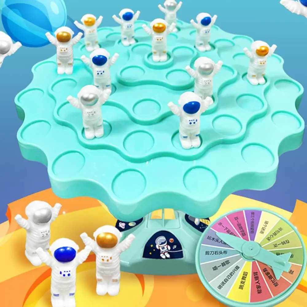 Balancing Montessori Mathe stapelbar Kunststoff Montessori Mathe Spielzeug Astronaut Interaktion Tischs piel Eltern-Kind-Interaktion