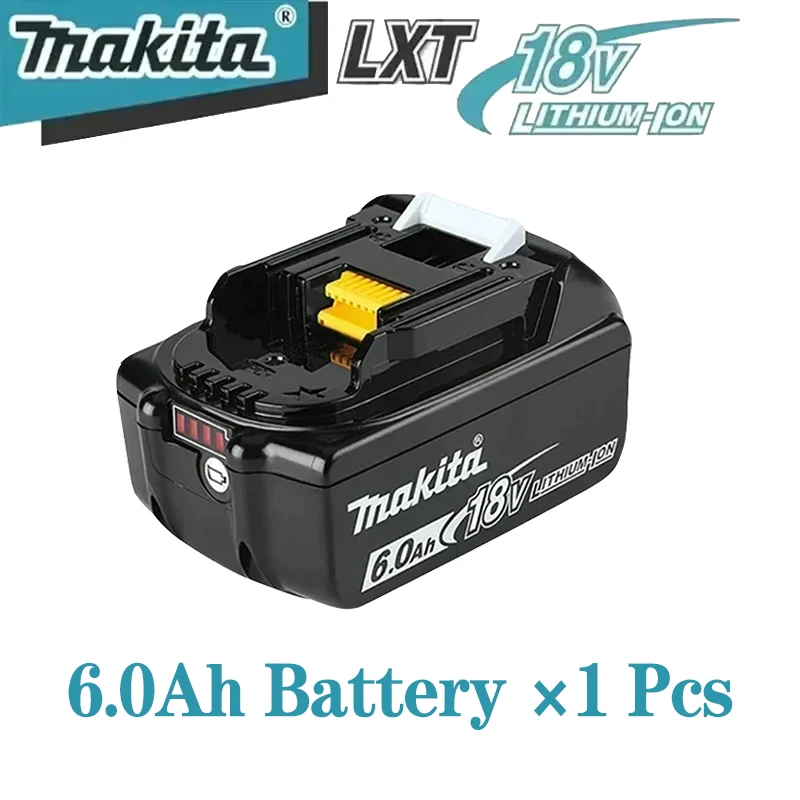 Originele 6Ah 9Ah Makita BL1860 18V accu voor elektrische gereedschappen, Li-ion vervangende accu LXT BL1850 BL1840 voor 18V schroevendraaier