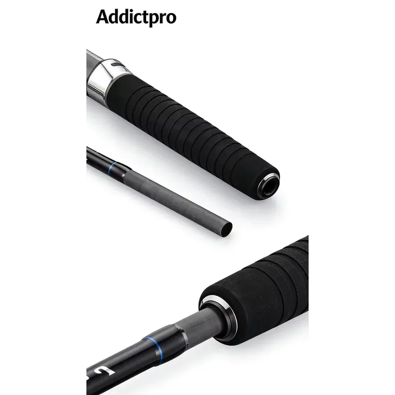 Light Power 120-260g Lure Weight 1.8m Fast Carbon Fiber Spinning Rod 2-Piece Saltwater Boat/Lake/Stream Fishing Rod for