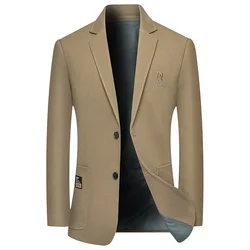 Luxurious Men Solid Formal Wear Blazers Jackets New Spring Man Business Casual Suits Coats Quality Male Blazers Men's Clothing 4