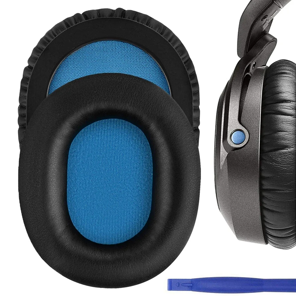 Cuscinetti per le orecchie in pelle proteica di ricambio cuscinetti per cuscini cuscinetti per le orecchie parti di riparazione della fascia per Sennheiser HD6 Mix HD7 HD8 cuffie per DJ