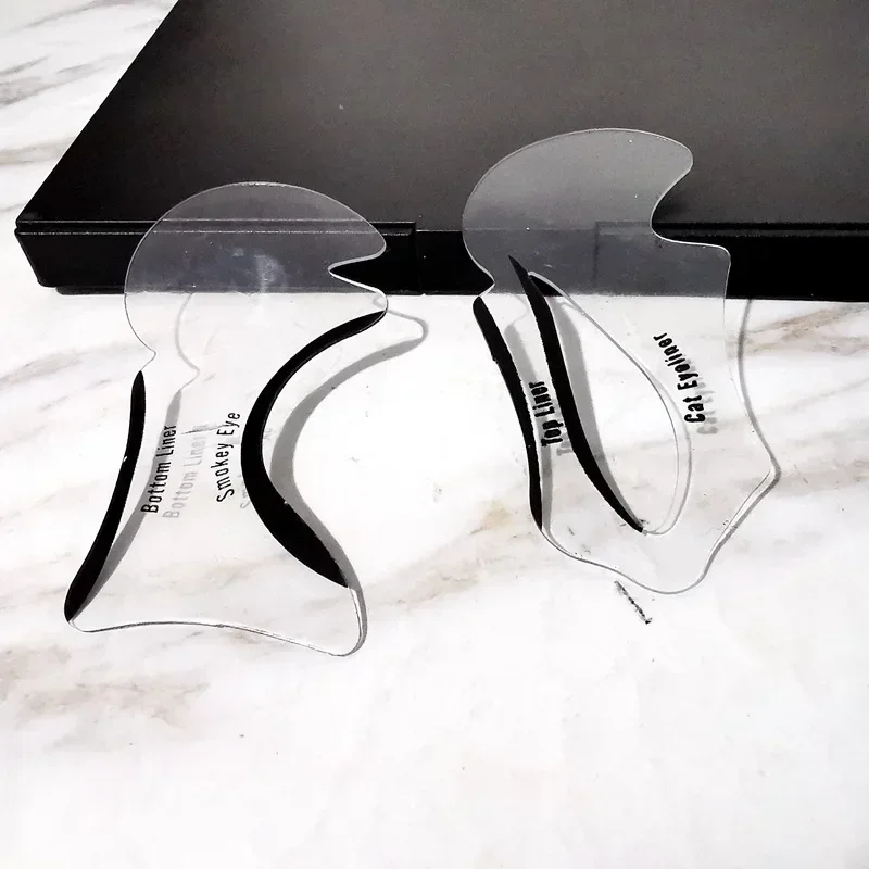 Eyeliner-Schablonen, geflügelte Eyeliner-Schablonen, Modelle, Vorlage, Formwerkzeuge, Augenbrauen, Vorlage, Karte, Lidschatten, Make-up-Werkzeug