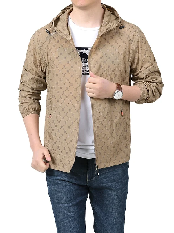 

Мужская куртка из ледяного шелка с УФ-защитой, с капюшоном, свободного кроя, для активного отдыха, быстросохнущая, дышащая, тонкая верхняя одежда для весны и осени