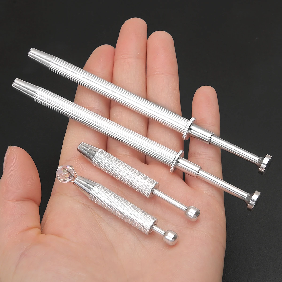 1PC Piercing Ball Grabber Tool Pick Up Tools Claw Beads Tweezers Screw Balls Bead Holder Gems Prong tools
