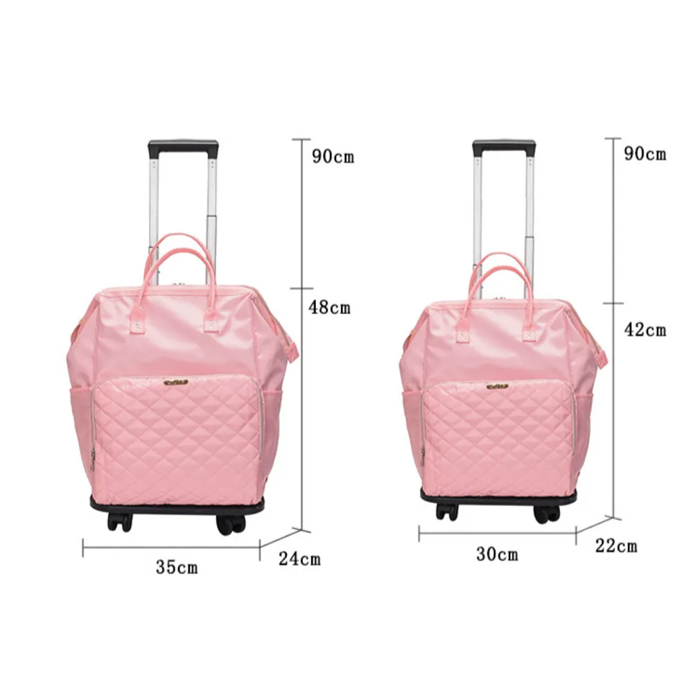 Trolley Travel Bag Universal Wheel Luggage Bag Convenient Boarding Bag Large Capacity Backpack Handbag Rolling Trolly Suitcase