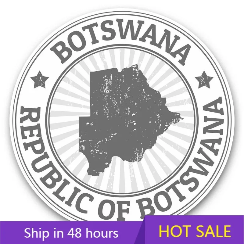 

Repubblica Of Botswana Map Travel Motorcycle Windshield Bumper Stickers