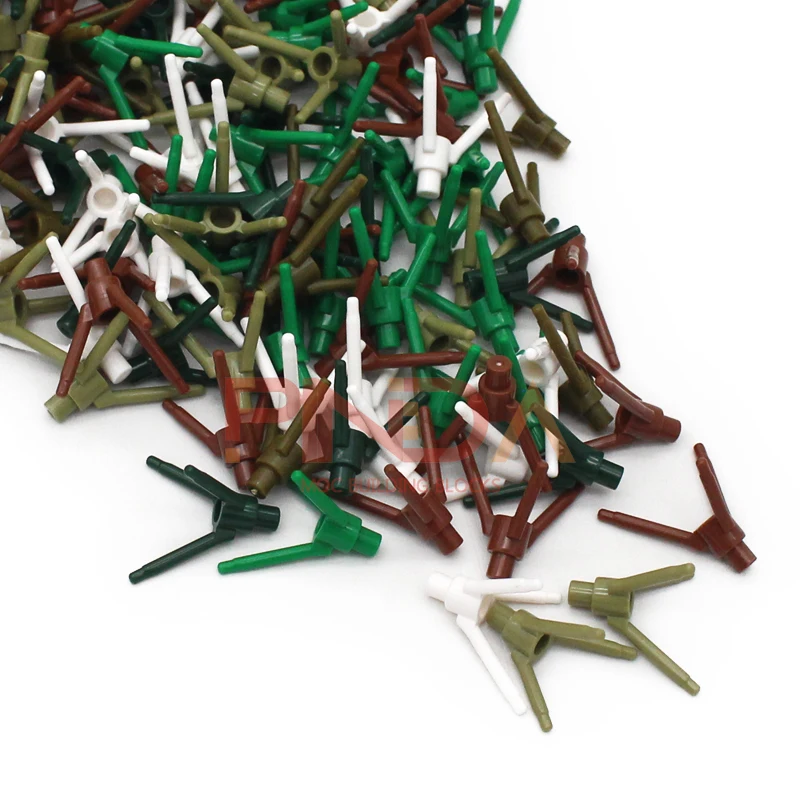 50Pcs MOC Parts 24855 Plant Flower Stem Compatible Bricks DIY Assmble Building Blocks Particle Kid Puzzle Brain Toy Gift