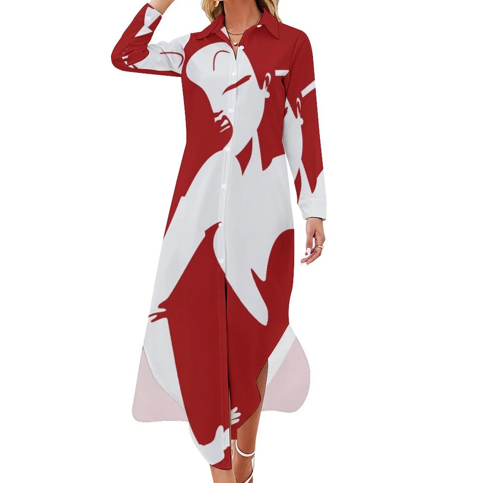 Jessica Rabbit Long Sleeved Shirt Dress dresses for womens 2024 dress dress for woman