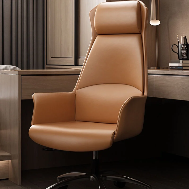 

Ergonomic Leather Sponge Office Chair Recliner Oversized Comfortable Wheels Gaming Chair Nordic Durable Bureau Meuble Furniture