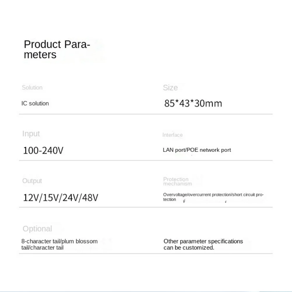 Устройство POE 24 В/48 В 0,5 А Инжектор питания POE Совместимый источник питания POE 100 Мбит/с IEEE802.3af/at Настольный адаптер POE Ethernet POE