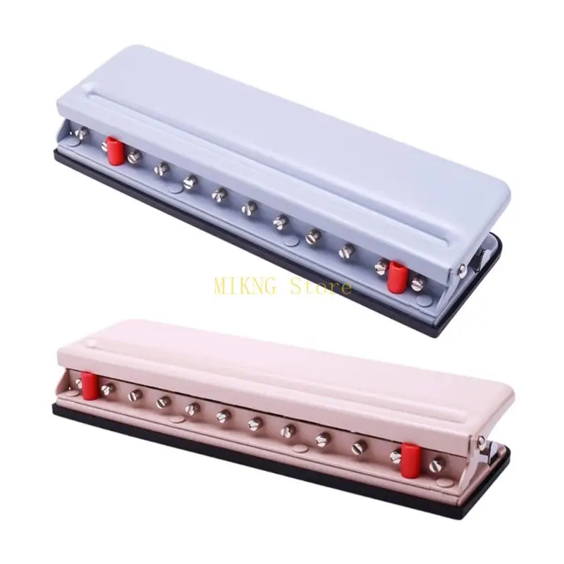 12 -dołkowe ciosy papierowe grzybowe dziurka z niszczycielką z pozycjonującym przewodnikiem linijki dla dyskowych notebooków