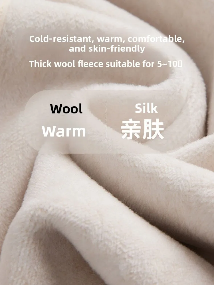 High-Waist ark Skin Yoga Pants Women's Outerwear Thiened Fce Lined nut Milk White Fitn Trousers for Winter