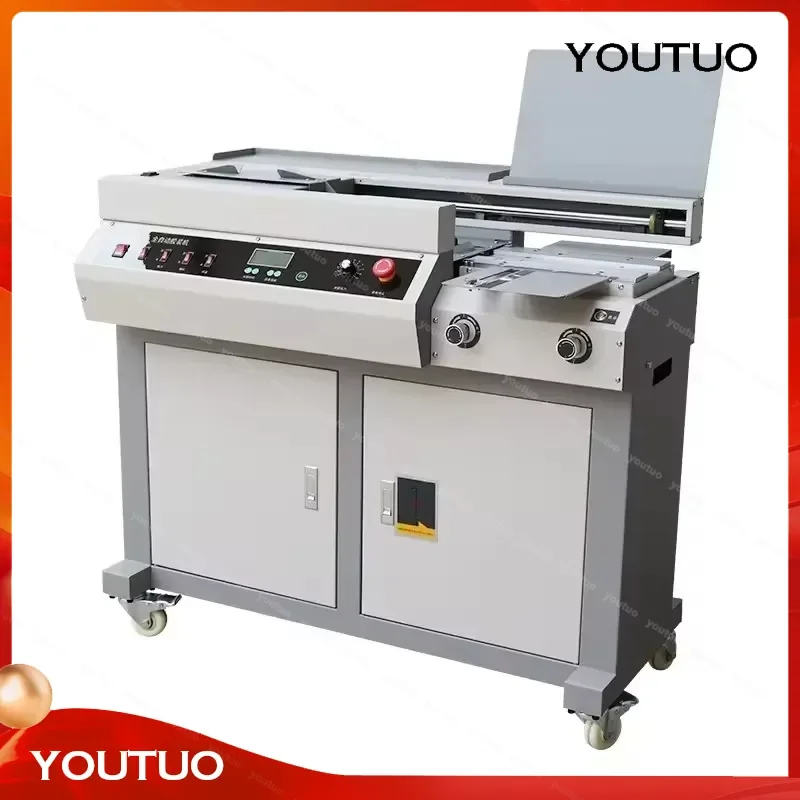 Automatic Hot Glue Book Binding Machine Full Auto Perfect Binder for Hardcover Paperback DIY Manual Craft Office School