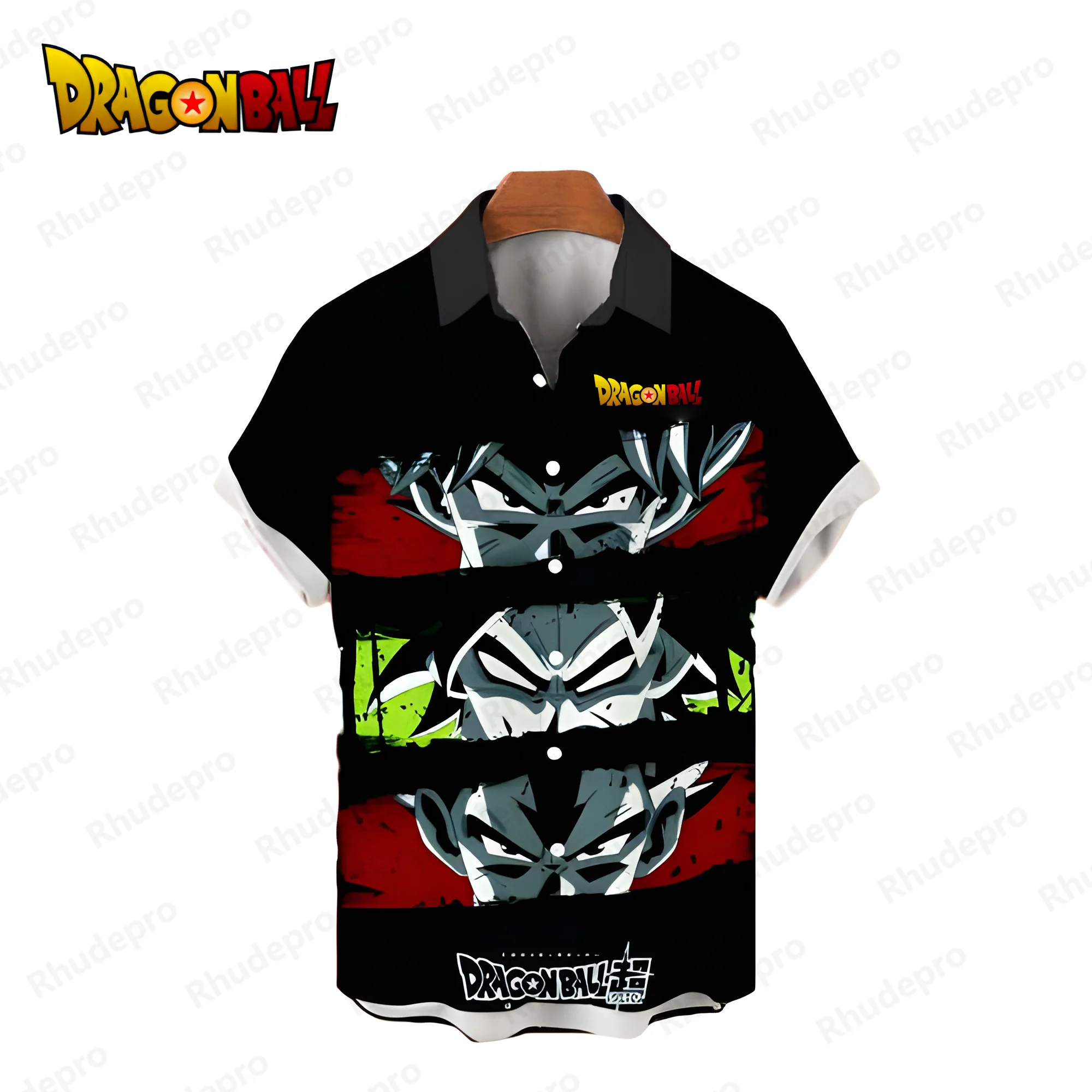 Vegeta Men's Shirts Dragon Ball Z Short Sleeve Men's Social Shirt Fashion Super Saiya Goku Aesthetic Clothing Anime 2024 Y2k