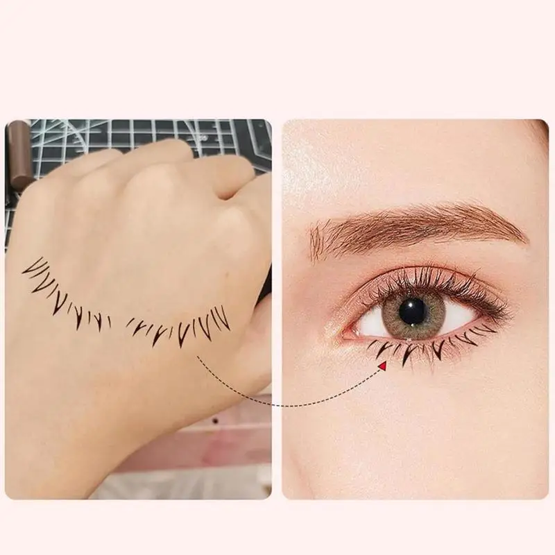 Applicateurs de maquillage pour les yeux portables, tampon astronomique, extensions de cils inférieurs réutilisables, applicateur de cils, DON2 pièces