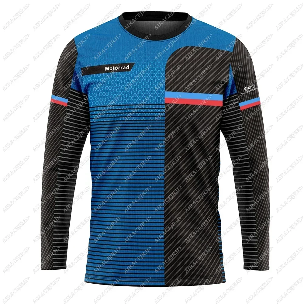 For BMW Motorrad Auto Cruiser Jersey ADVENTURE Riding Travel Long sleeves T-Shirt Motorsport Motorcycle Racing Anti-UV Quick Dry