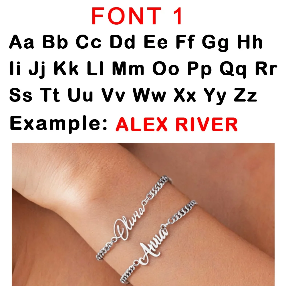 Women's Custom Nameplate Bangle Bracelet, Stainless Steel