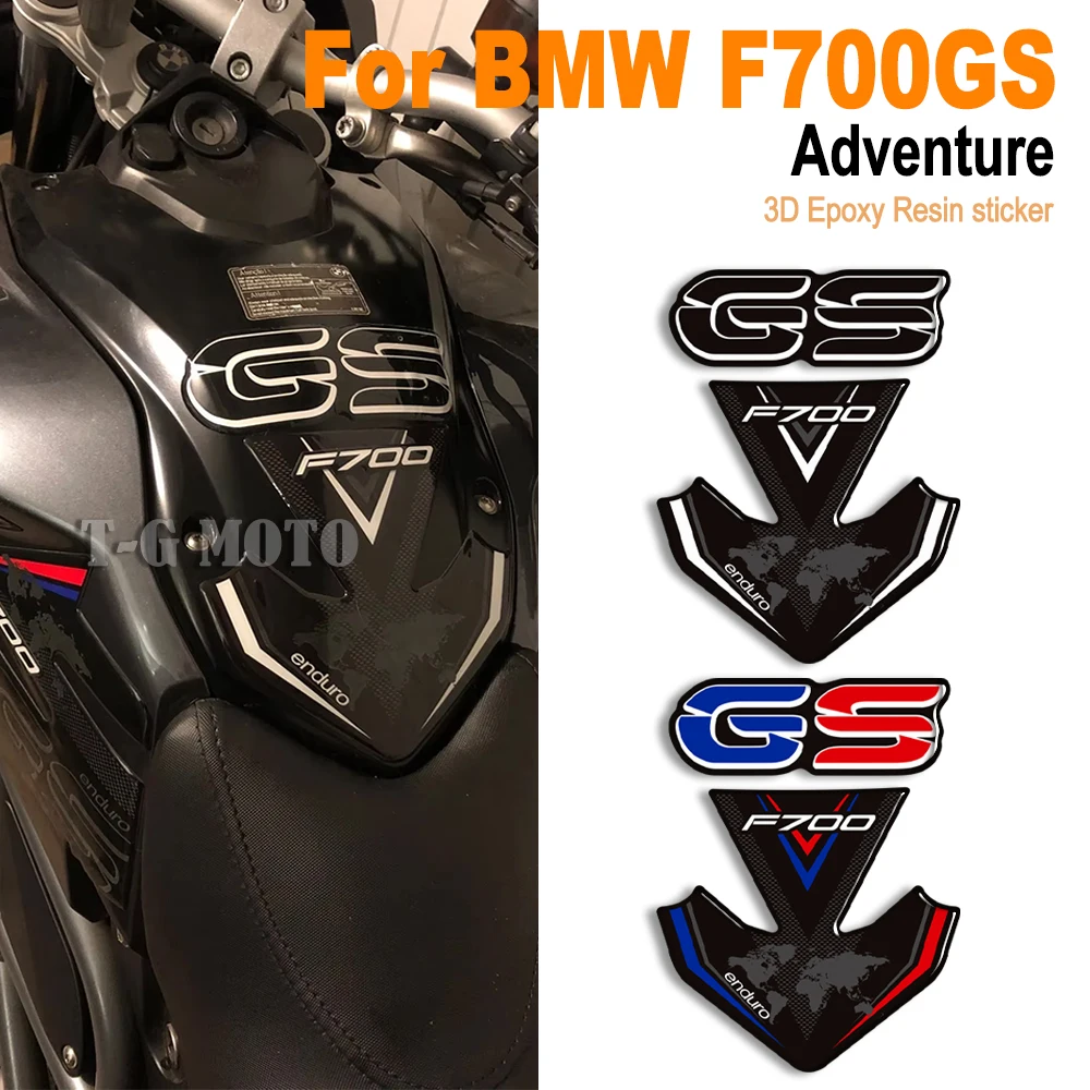 

For BMW F700GS F 700 GS GSA ADV Adventure 3D Gel Epoxy Resin Sticker Tank Pad Sticker Waterproof Anti-slip Protection Decal