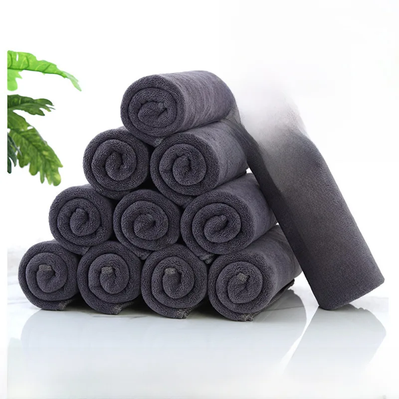 Gray towel absorbent hair salon hairdressing barber shop closed toe dry hair beauty salon thickened cleansing special