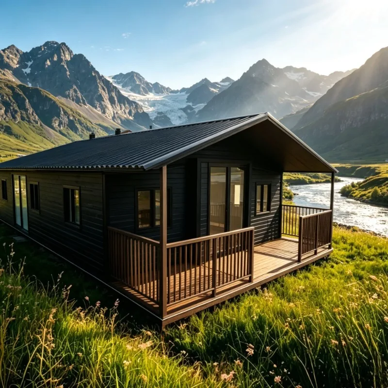 customized Expandable Container House Light Steel Structure Foldable Modular Home Prefab Foldable House for Camping Villa